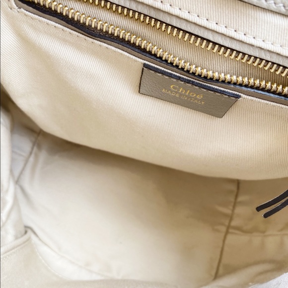 SOLD 😭 Chloe Faye Backpack Grey Suede Leather - Picture 7 of 8